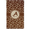 Giraffe Print Golf Towel (Personalized) - APPROVAL (Small Full Print)