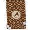 Giraffe Print Golf Towel (Personalized)