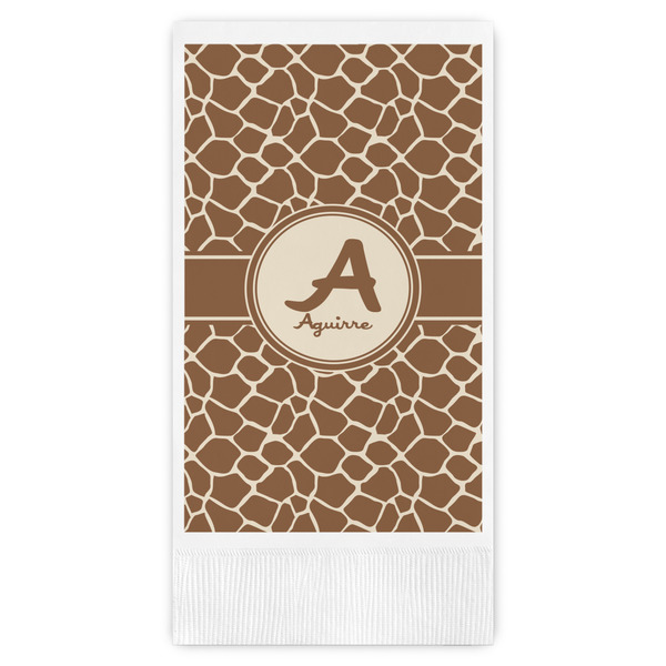 Custom Giraffe Print Guest Towels - Full Color (Personalized)