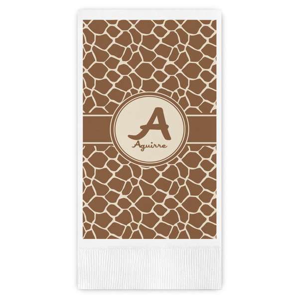 Custom Giraffe Print Guest Paper Towels - Full Color (Personalized)