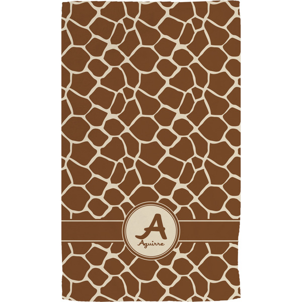 Giraffe Print Hand Towel (Personalized)