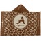 Giraffe Print Kids Hooded Towel (Personalized)
