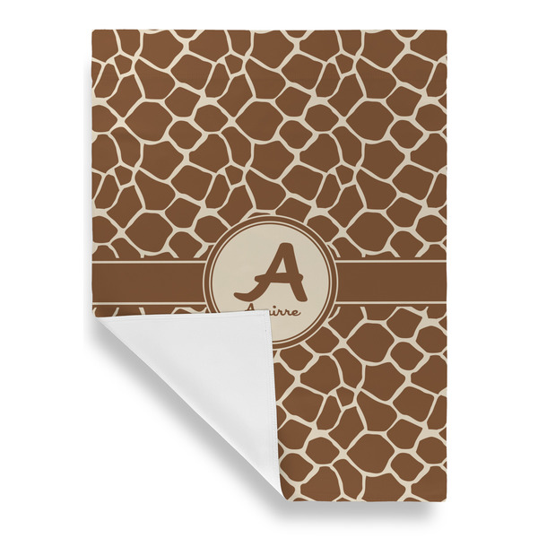Giraffe Print House Flags - Single Sided - FRONT FOLDED