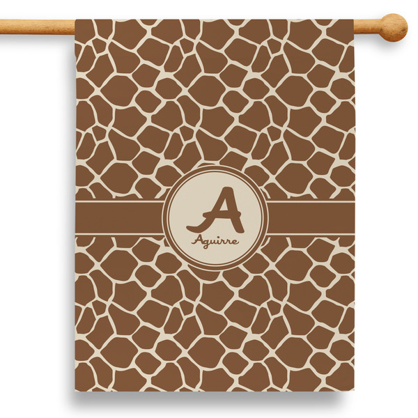 Custom Giraffe Print 28" House Flag (Personalized)