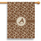 Giraffe Print 28" House Flag (Personalized)