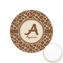 Giraffe Print Printed Cookie Topper - 1.25" (Personalized)