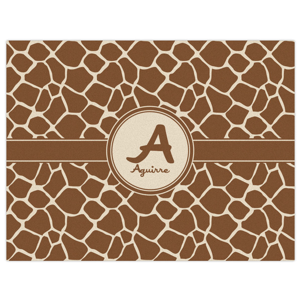 Giraffe Print Indoor / Outdoor Rug - 6'x8' - Front Flat