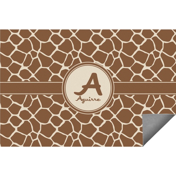 Custom Giraffe Print Indoor / Outdoor Rug - 5'x8' (Personalized)