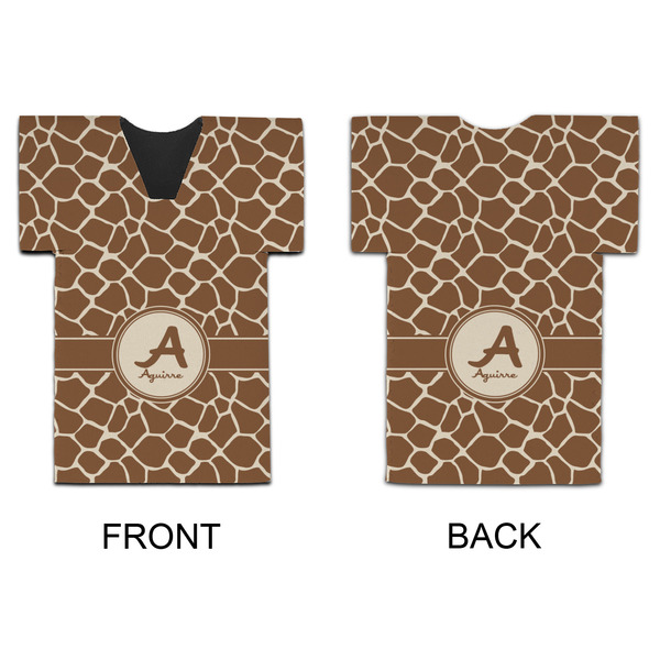 Giraffe Print Jersey Bottle Cooler - APPROVAL