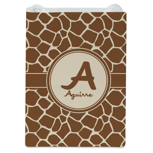 Giraffe Print Jewelry Gift Bag - Matte - Front