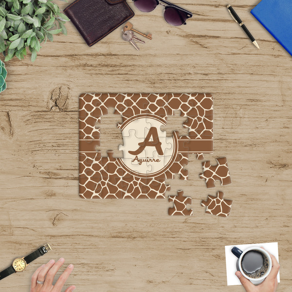 Giraffe Print Jigsaw Puzzle 30 Piece - In Context