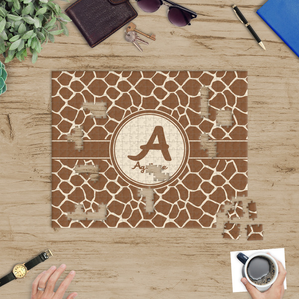 Giraffe Print Jigsaw Puzzle 500 Piece - In Context