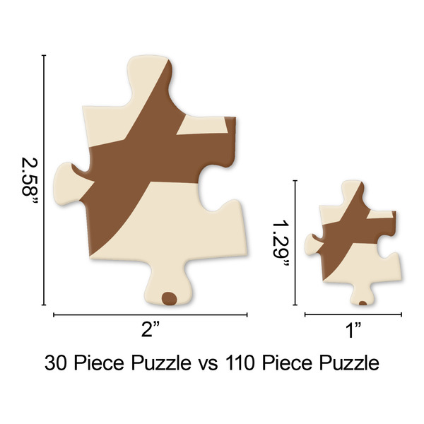 Giraffe Print Jigsaw Puzzle - Piece Comparison