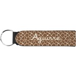 Giraffe Print Neoprene Keychain Fob (Personalized)