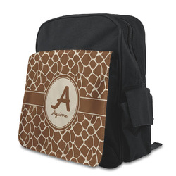 Giraffe Print Preschool Backpack (Personalized)