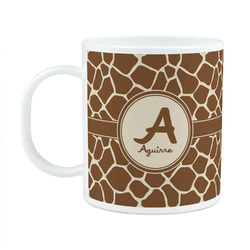 Giraffe Print Plastic Kids Mug (Personalized)