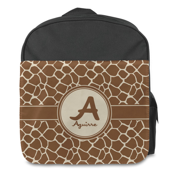 Giraffe Print Kids Backpack - Front