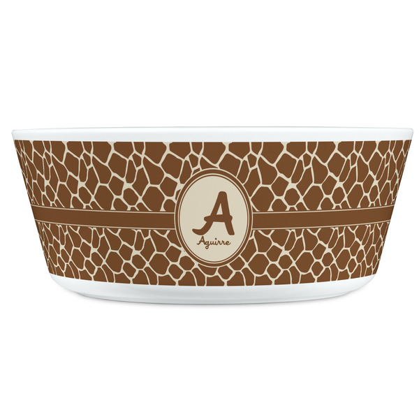 Giraffe Print Kids Bowls - FRONT