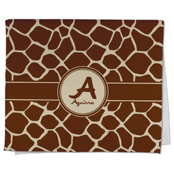 Giraffe Print Kitchen Towel - Poly Cotton w/ Name and Initial