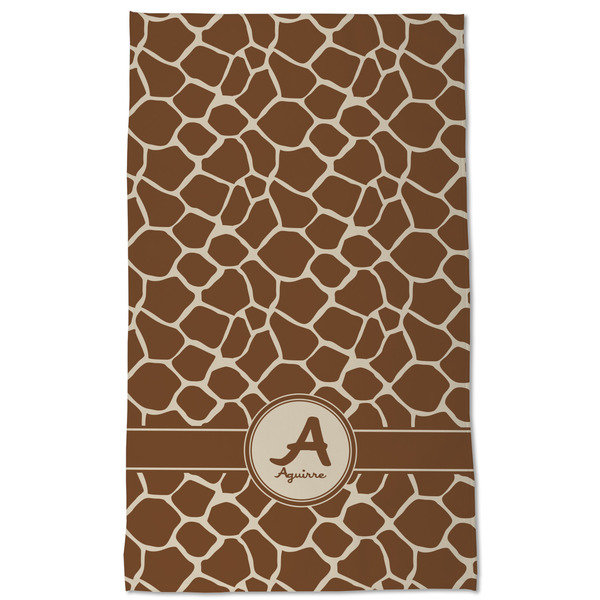 Giraffe Print Kitchen Towel - Poly Cotton - Full Front
