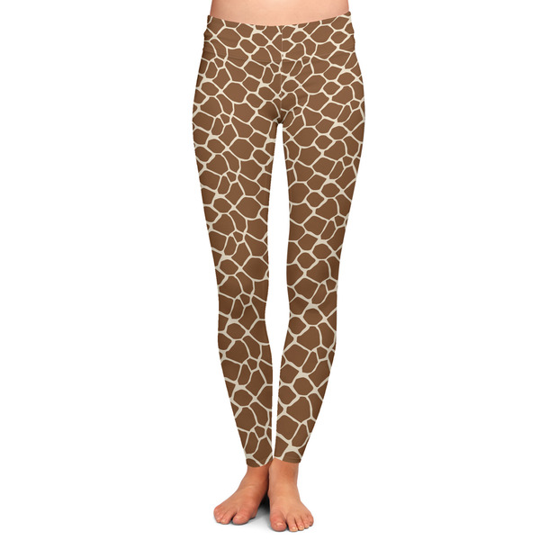 Custom Giraffe Print Ladies Leggings - Extra Large