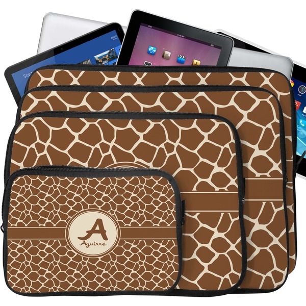Giraffe Print Laptop Case Sizes