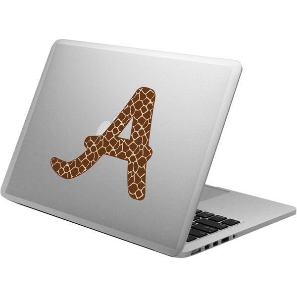Custom Giraffe Print Laptop Decal (Personalized)