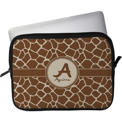 Giraffe Print Laptop Sleeve / Case (Personalized)