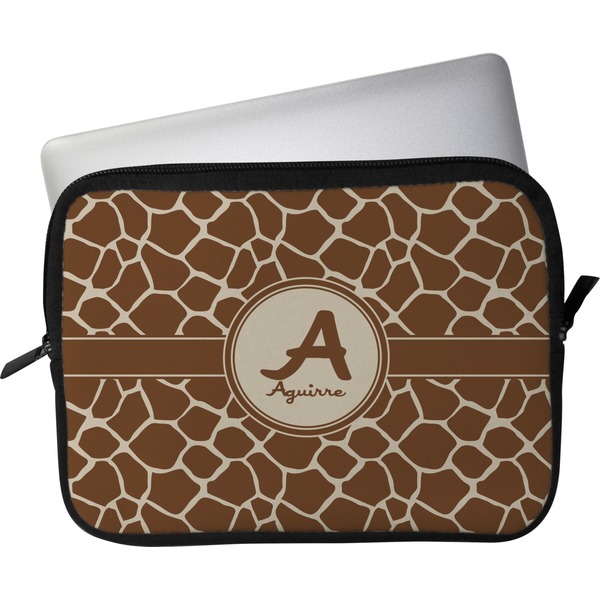 Custom Giraffe Print Laptop Sleeve / Case - 15" (Personalized)