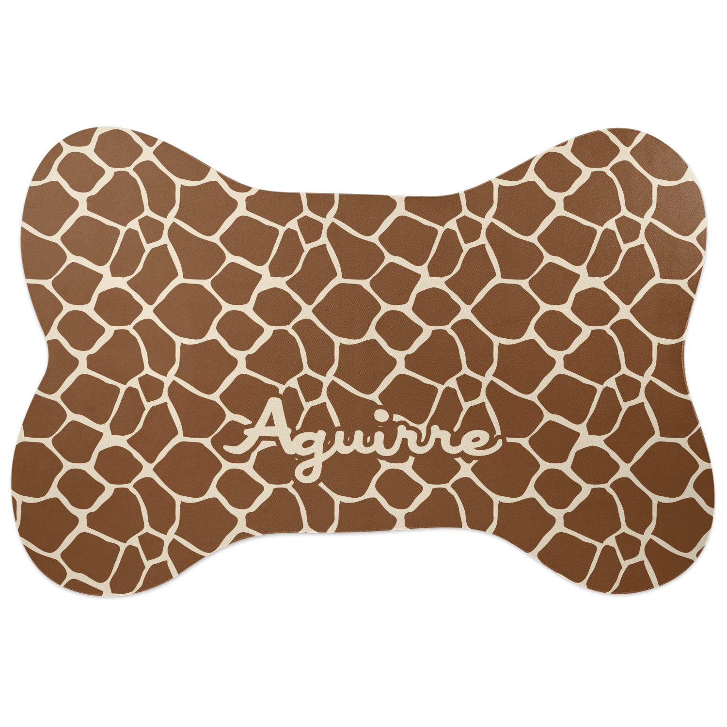 bone shaped dog food mat