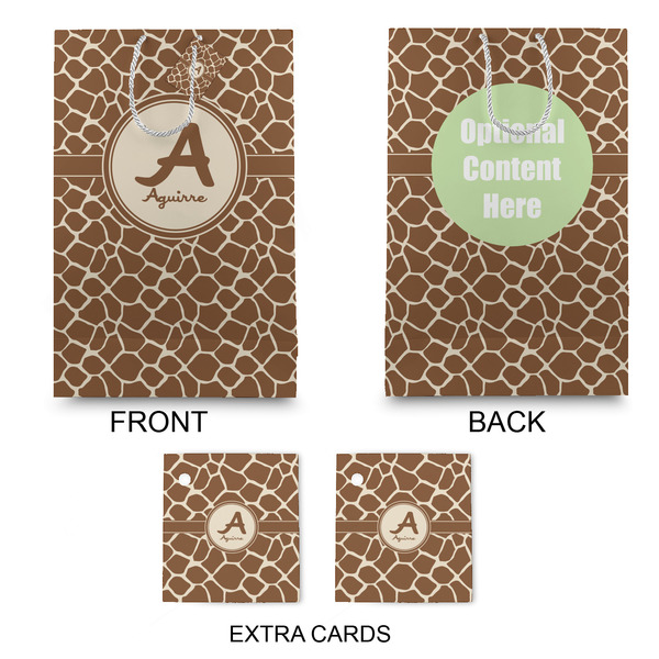 Giraffe Print Large Gift Bag - Approval