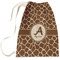 Giraffe Print Large Laundry Bag - Front View