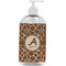 Giraffe Print Plastic Soap / Lotion Dispenser (16 oz - Large - White) (Personalized)