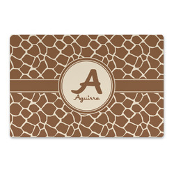 Giraffe Print Large Rectangle Car Magnet (Personalized)