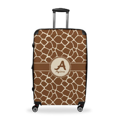 Giraffe Print Suitcase - 28" Large - Checked w/ Name and Initial
