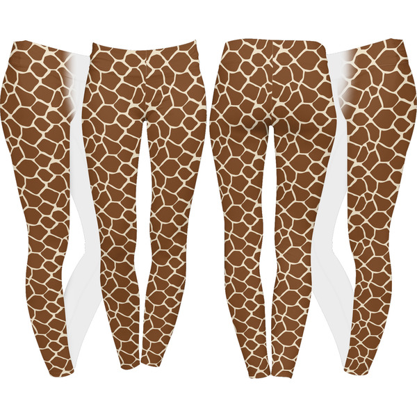 Giraffe Print Leggings Turn Around - Apvl