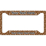 Giraffe Print License Plate Frame - Style A (Personalized)