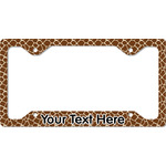 Giraffe Print License Plate Frame - Style C (Personalized)
