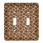 Giraffe Print Light Switch Cover (2 Toggle Plate)