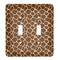 Giraffe Print Personalized Light Switch Cover (2 Toggle Plate)