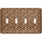 Giraffe Print Light Switch Cover (4 Toggle Plate)