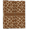 Giraffe Print Linen Placemat - Folded Half (double sided)