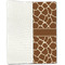 Giraffe Print Linen Placemat - Folded Half