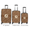 Giraffe Print Luggage Bags all sizes - With Handle