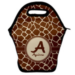 Giraffe Print Lunch Bag w/ Name and Initial