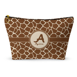Giraffe Print Makeup Bag - Large - 12.5"x7" (Personalized)