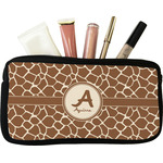 Giraffe Print Makeup / Cosmetic Bag - Small (Personalized)