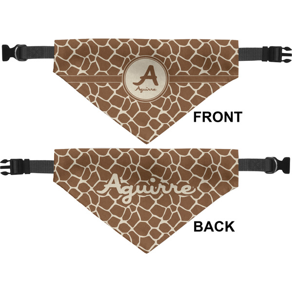 Giraffe Print Medium Dog Bandana Approval