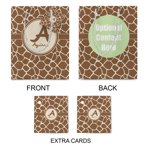 Giraffe Print Medium Gift Bag - Approval