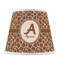 Giraffe Print Poly Film Empire Lampshade - Front View